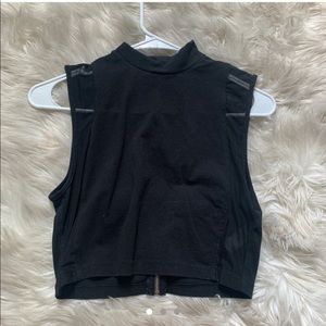 Black crop top